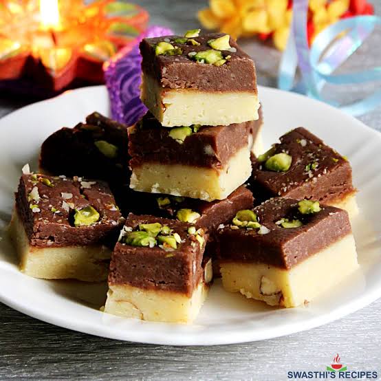 Chocolate Vanilla Burfi